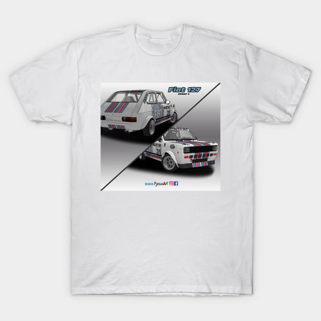 Fiat 127 Group 2 T-Shirt by PjesusArt